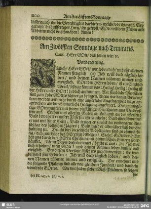 Am Zwölfften Sonntage nach Trinitatis