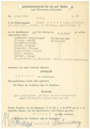 Bendel, Franz
