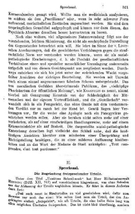 521-524, Die Begründung freisprechender Urteile