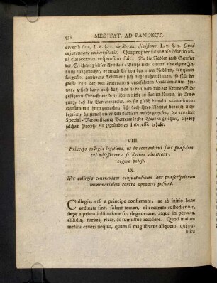 438-447, VIII - XIII; Corollaria