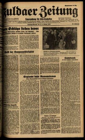 Ausgabe vom Sonntag, den 06. Oktober 1940.