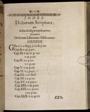 Index Dictorum Scripturæ [...]