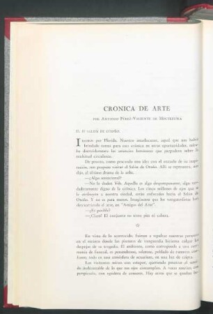 Crónica de arte