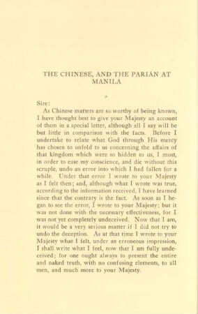 The Chinese, and the Parián at Manila