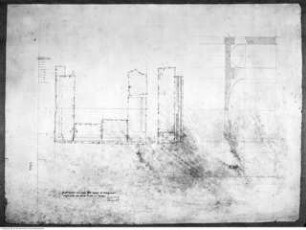 San Lorenzo fuori le Mura, piante, alzati, sezioni, particolari, 98 disegni, Campo Verano, Bestandsaufnahme der Ausgrabungen