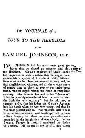 TOUR TO THE HEBRIDES