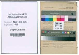 Entnazifizierung Eduard Siegner , geb. 24.06.1901 (Schaffner)