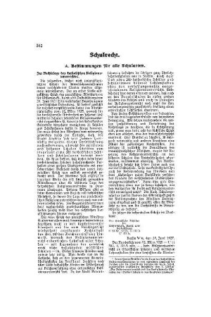 Schulrecht