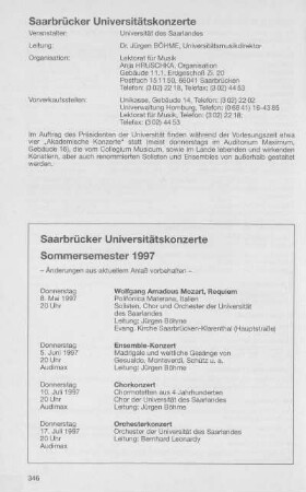 Saarbrücker Universitätskonzerte