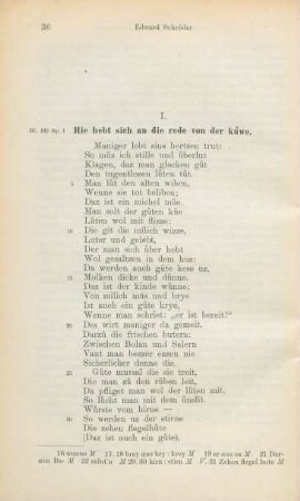 I. Hie hebt sich an die rede von der kuewe.