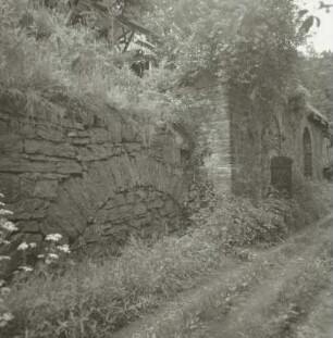 Großvoigtsberg, ehemaliges Kahnhebehaus, Bruchsteinmauerwerk