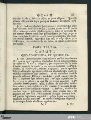 Caput I. Quid Conscientia, Et Quotuplex.