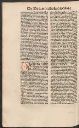 Item de evangelistis sive etiam de apostolis ...