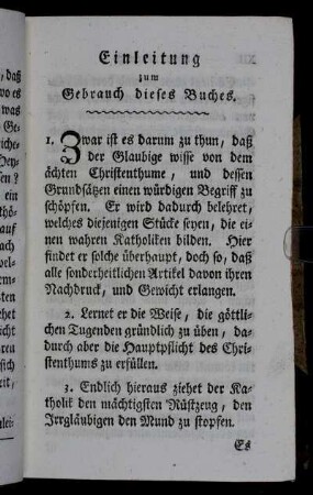 Einleitung zum Gebrauch dieses Buches.