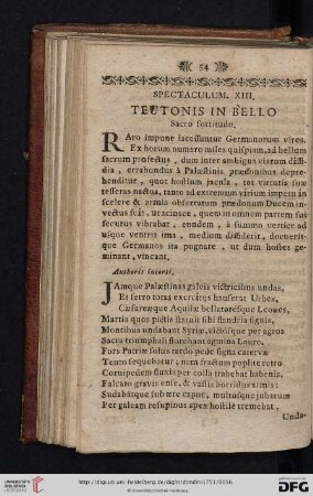 Spectaculum XIII: Teutonis in Bello