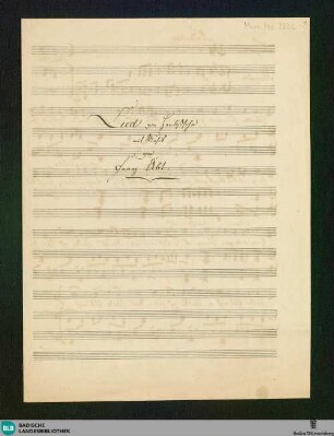 Wenn die Schwalben heimwärts ziehn - Don Mus.Ms. 2326 : V, pf; C