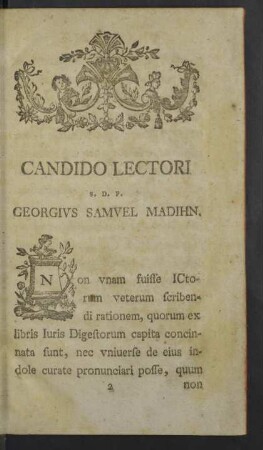 Candido Lectori