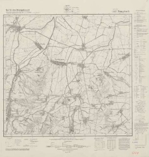 5267 (alte Nr.: 3077) Nimptsch, Topographische Karte 1:25000 (4cm - Karte)