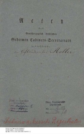 Moller, Georg, Hofbaudirektor in Darmstadt