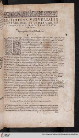 Methodvs vniversalis ad prognosin et crises omnivm morborvm, sed praecipve acvtorvm conferens