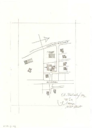 Gsaenger, Gustav; Blaichach / Allgäu (Bayern); Ev. Kirche - Lageplan