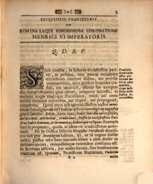 Disquisitio inauguralis de Henrici VI imperatoris Romana eaque ignominiosa coronatione