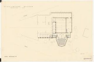 Schauspielhaus, Bochum Studiobühne: Grundriss Parkettgeschoss 1:200