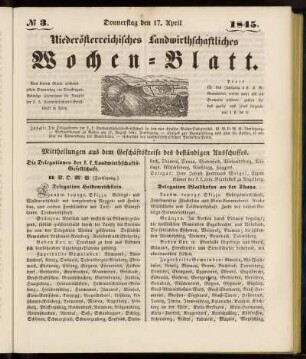 No 3. Donnerstag den 17. April 1845