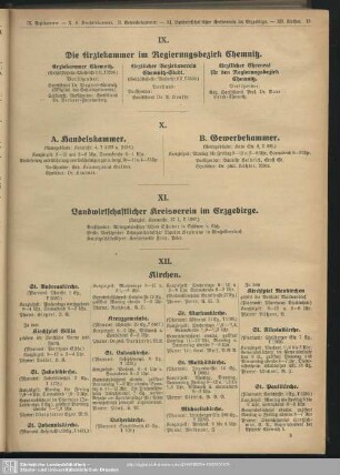 X. Handelskammer und Gewerbekammer