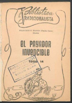 El payador invencible : [versos criollos]