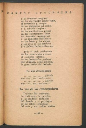 La voz de los emancipadores