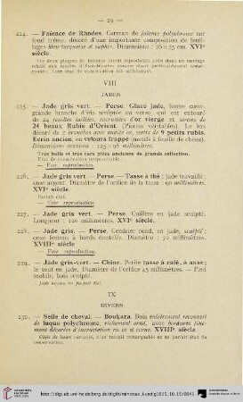 IX Divers (Nr. 230-244)