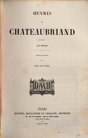 Oeuvres de Chateaubriand, 2. Les Natchez