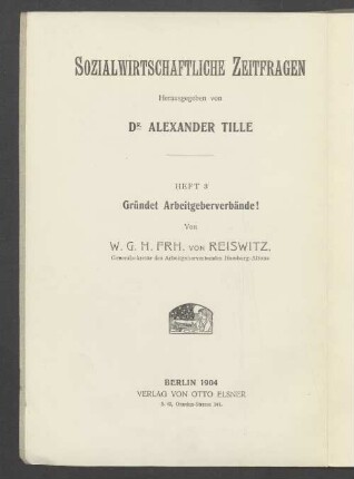 Gründet Arbeitgeberverbände!