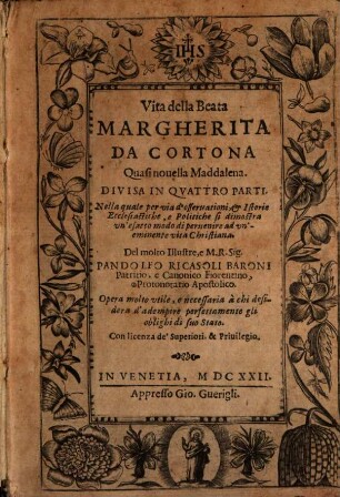Vita della beata Margherita da Cortona