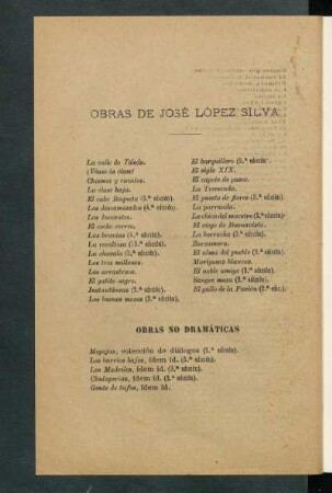 Obras de José López Silva