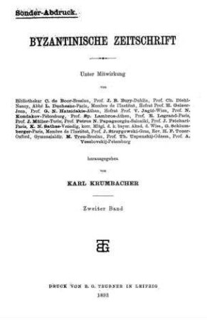 Jüdisch-byzantinische Beziehungen / [von Joseph Perles]
