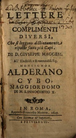 Lettere di Complimenti diversi
