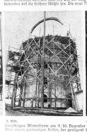 Strehla. Holländermühle im Aufbau, aus: Die Mühle vom 24.12.1937