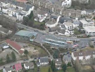 Luftbild Endhaltestelle Bensberg