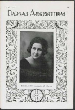 Damas argentinas - Señora Dina Granzotto de Corces