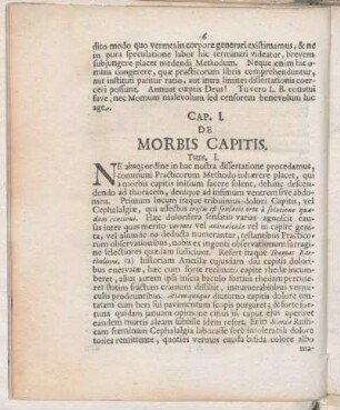 Cap. I. De Morbis Capitis.