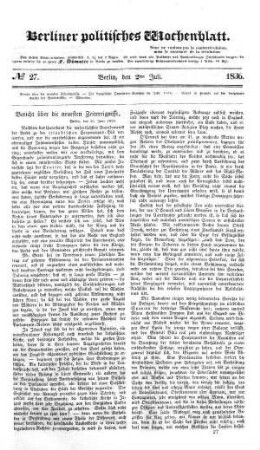 No 27, 2. Juli 1836