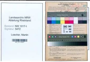 Entnazifizierung Martin Loecher , geb. 17.07.1887 ()