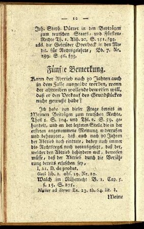 Fünfte Bemerkung.