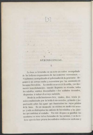 Reminiscencias.