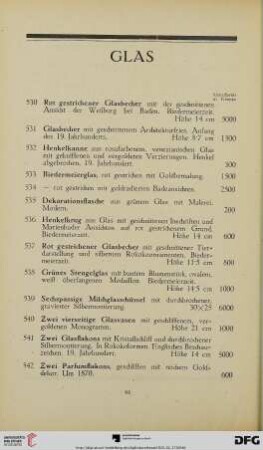 Glas (Nr. 530-565)