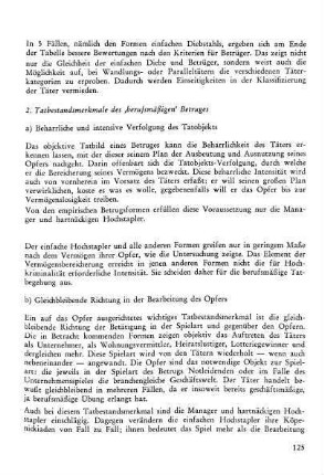 2. Tatbestandsmerkmale des 'berufsmäßigen' Betruges