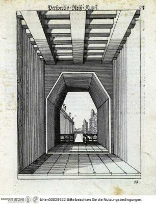 Perspectiva Practica (Perspectiv-Reiß-Kunst) - Du Breuil, Jean: Perspectiva Practica, Oder Vollständige Anleitung Zu der Perspectiv-Reiß-Kunst : Nutzlich und nothwendig Allen Mahlern, Kupfferstechern, Baumeistern, Goldschmieden, Bildhauern, Stickern, Tapezierern und andern so sich der Zeichen-Kunst bedienen. Sehr deutlich und ordentlich beschrieben, und durchaus mit netten Kupffer-Figuren versehen. Augspurg Wolff: 1710