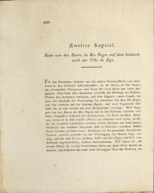 Zweites Kapitel. Reise von der Barra do Rio Negro auf dem Solimoês nach der Villa de Ega.